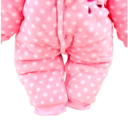 Winter custom baby clothes fleece lined newborn baby rompers