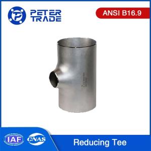 China Butt Weld Stainless Steel ASME B16.9 Reducing Tee/Unequal Tee SCH5S-SCHXXS ASTM WP304 WP316 wholesale