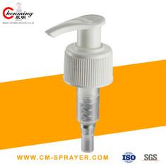 China Gold White Hand Lotion Pump Dispenser Ribbed 1.3cc wholesale
