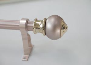 China Zinc Alloy 28mm SGS Metal Curtain Pole Finials wholesale