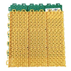 China Blue Colors 390g PP Tiles Ideal Choice for Volleyball Tennis Badminton Basketball Court wholesale