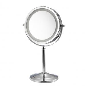 China European style fill light dressing table mirror HD double-sided beauty mirror bedroom bathroom metal vanity mirror on sale