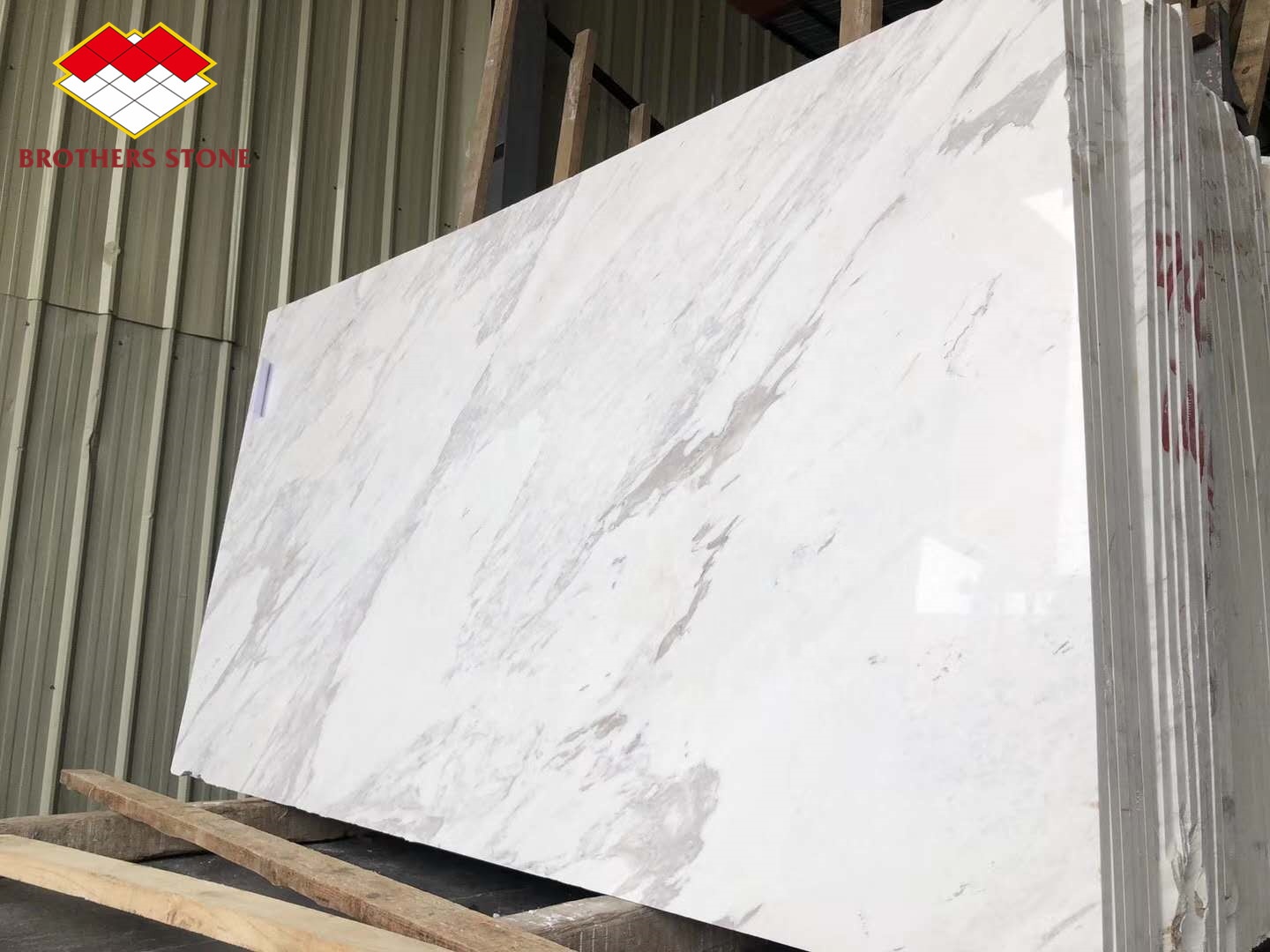 Easy Installation Luxury White Stone Volakas Marble Staircase for Hotel Decoration