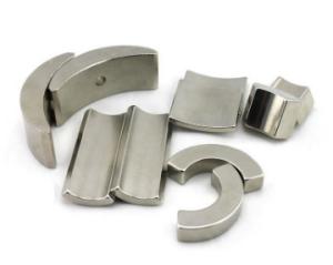 China Industrial Arc Neodymium Motor Magnets Super Strong N45SH High Permanence wholesale
