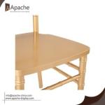 Creative Double Side Display Rack Wood Snacks Rotating Retail Display Stand