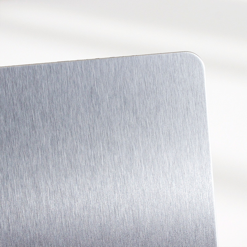 304/304L No 4 Finish Anti-fingerprint Stainless Steel Sheet With PVD Silver Coating For Exterior Wall Decoration