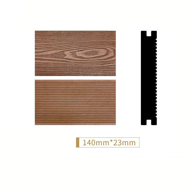 Wear Resistant WPC Decking Boards 145x22cm 3D Solid Deep Embossed Swimming Pool Floor