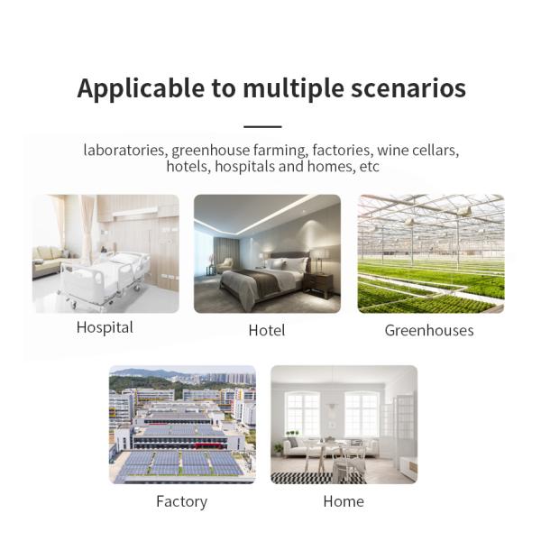 Large Digital Indoor Temperature Humidity Sensor Industrial Outdoor PM2.5 Formaldehyde air Quality Monitor Thermometer