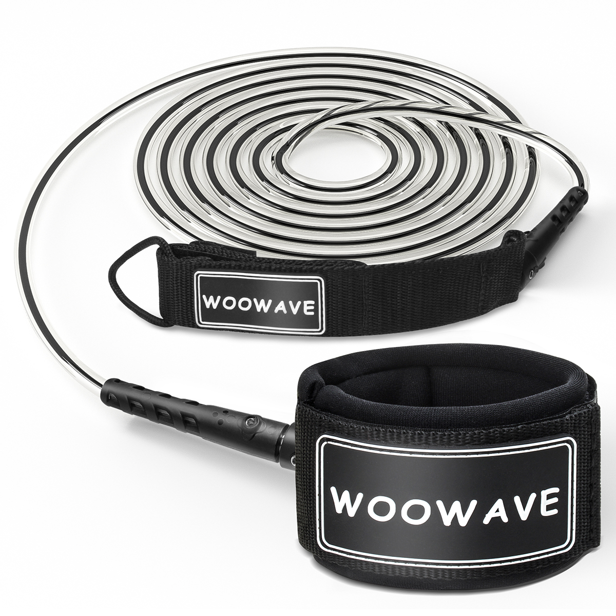 WOOWAVE Custom Logo/Color Strong Flexible Swivel And Ankle Cuff Surf Leash Rope Pink
