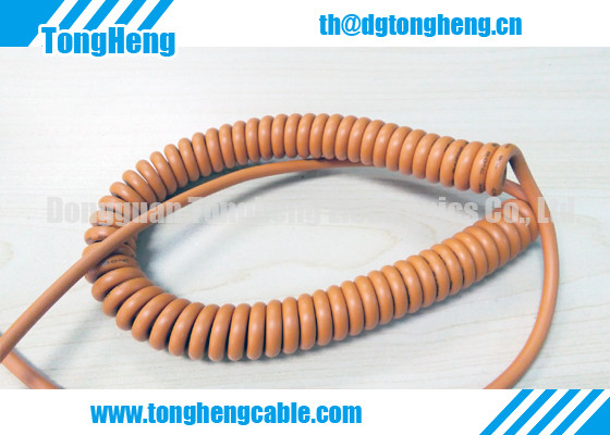 Torsion Resistant Polyether TPU Jacketed Customized Spiral Cable