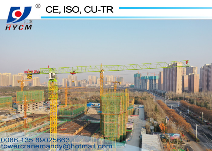 40m Freestanding Height Topless Tower Cranes QTP80(5515) Model Tower Crane 6tons Block Mast Section Self Climbing Crane