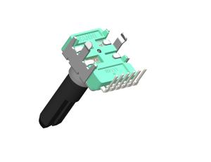China Shaft Length Customized Rotary Electrical Potentiometer 6mm-20mm Through Hole Mount 0.05W wholesale