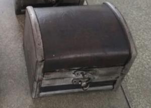 China Sustainable Old Black 12x9 Leather Storage Chests wholesale