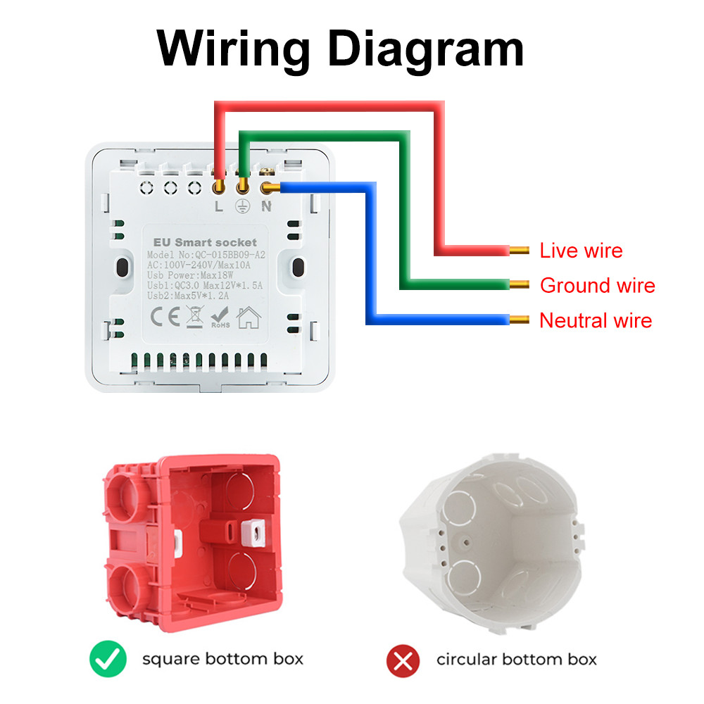 Zigbee Wall Smart Socket Tempered Glass Quick Fast Charger 3.0 Usb Charging Timing Google Home Alexa TuyaUS EU UK Plug