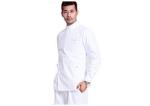 Plain Color Mens Medical Scrubs Beautiful Chest Pocket Self - Adhesive Closure