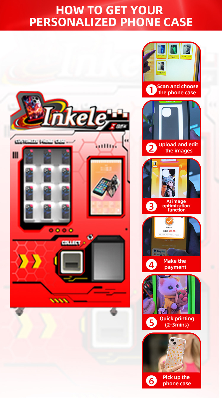 Phone Case Vending Machine DIY Automatic Printer