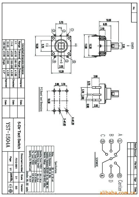 Five-direction Switch