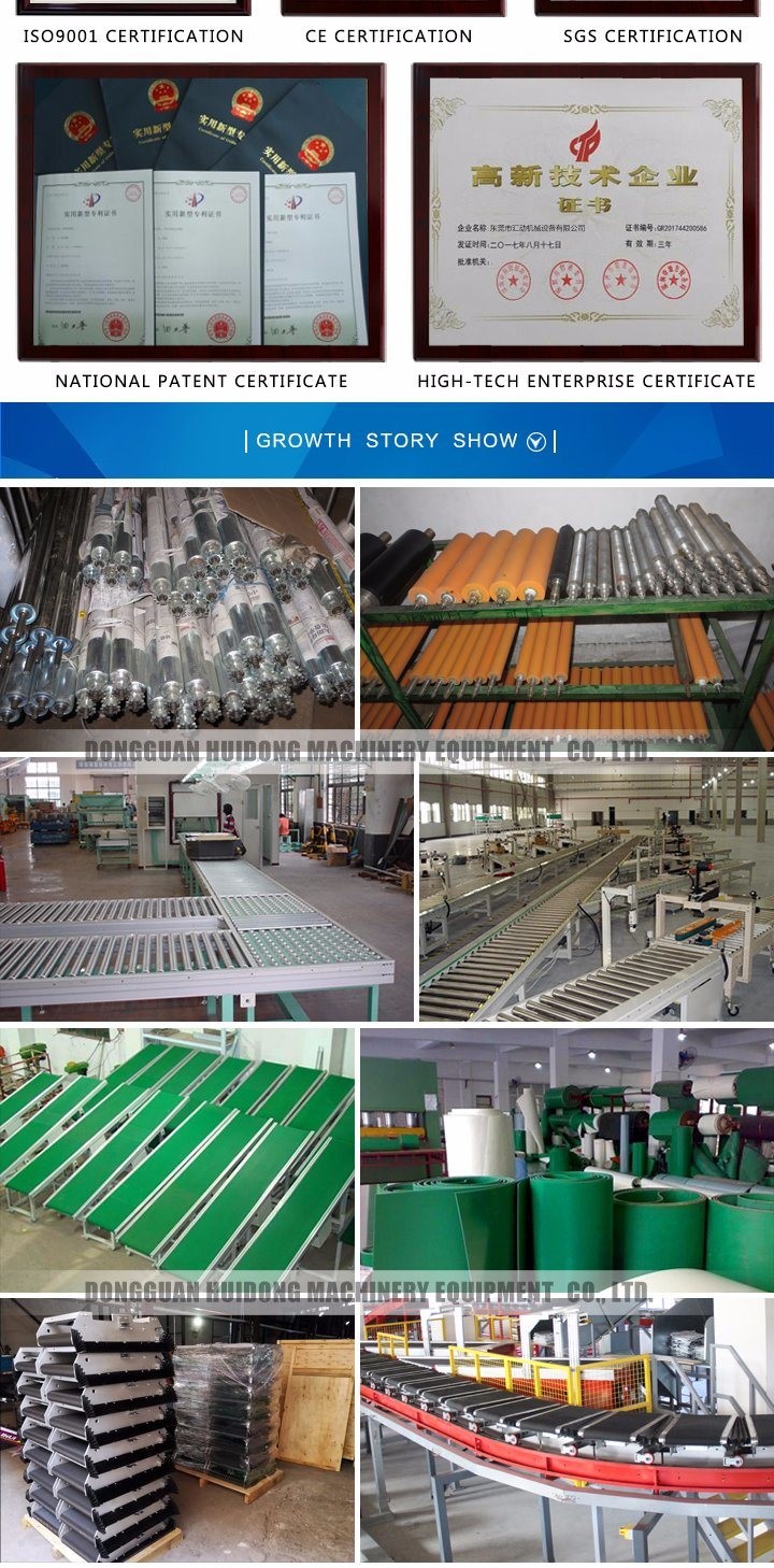 Material Handling Adjustable Roller Conveyor With Double Sprockets