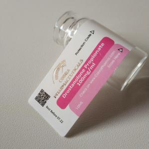 China Silver Gold Foil Pharma Grade Steroid Vial Labels wholesale