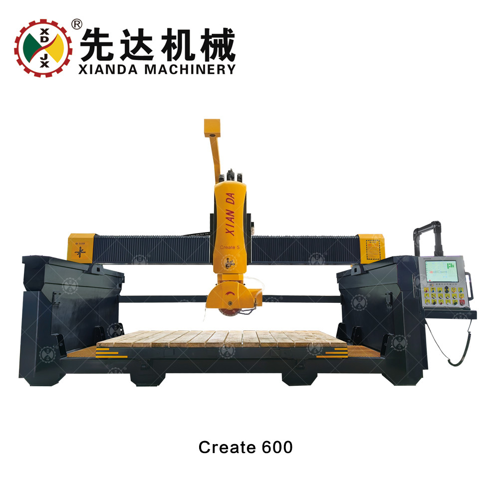 Fully 5 Axis Automatic Bridge Saw Cutting Machine With Memory Function For Power Off