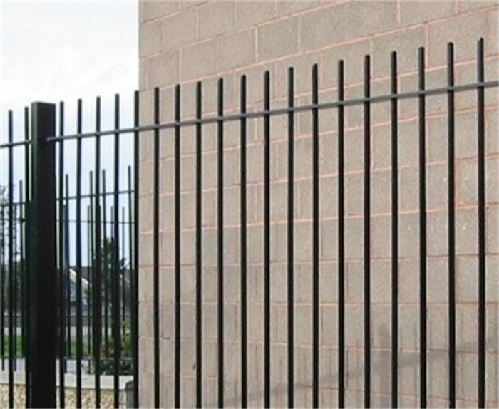 Blunt Top / Vertical Bar Ornate Metal Fencing High Compressive Strength