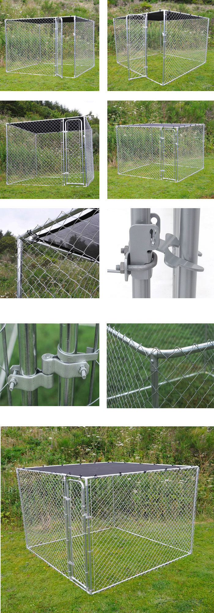Factory Wholesale Chain Link Dog Run Kennel Dog Pens