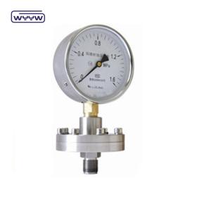 China Tri Clamp Membrane Pressure Gauge Stainless Steel Case 100mm wholesale