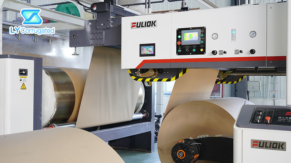Overlapping 5 Layer Corrugated Cardboard Production Line 250m/Min Speed