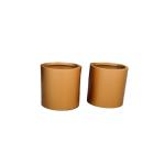 Paint baking technology golden round metal planter flower pot