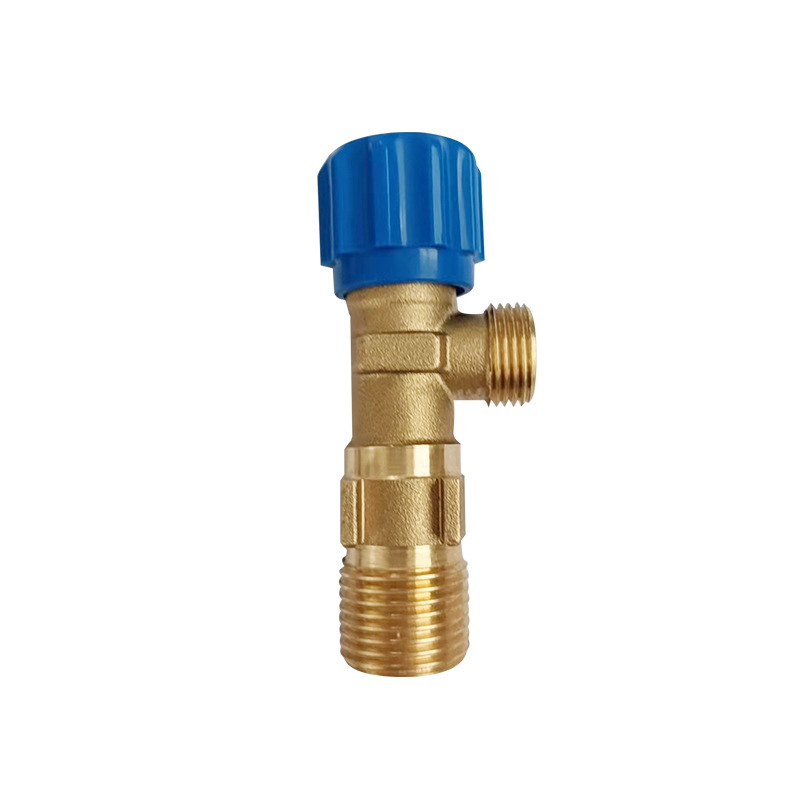Medium Temperature Half Inch Brass Angle Valve For Kitchen Copper Handle