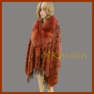 China Fox fur cape, fox fur poncho 432# wholesale