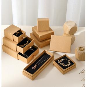 Custom Kraft Jewelry Box Set with Drawer Organizers
