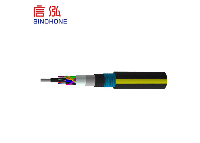 Direct Buried Loose Tube Fiber Cable Customized Length Stretch Proof