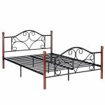 OEM Fashion Furniture King Size Iron Bed Electrostatic Powder Coating