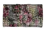 Colorful Handy Clutch Purse Makeup Brush Roll Bag Pen Holder Case Crocodile
