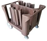 Restaurant Dish Storage Carts Tableware Trolley