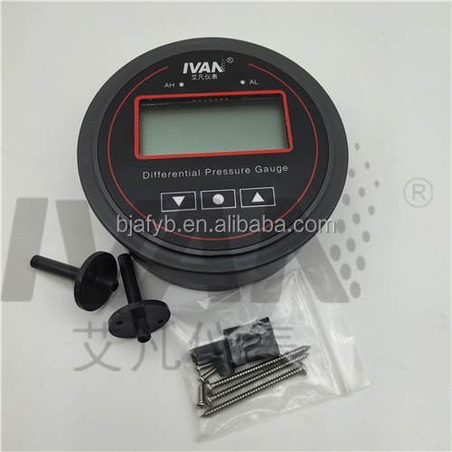 Medium Temp 0-60C Micro Differential Pressure Meter Featuring 1/8" ID Tubing Connection