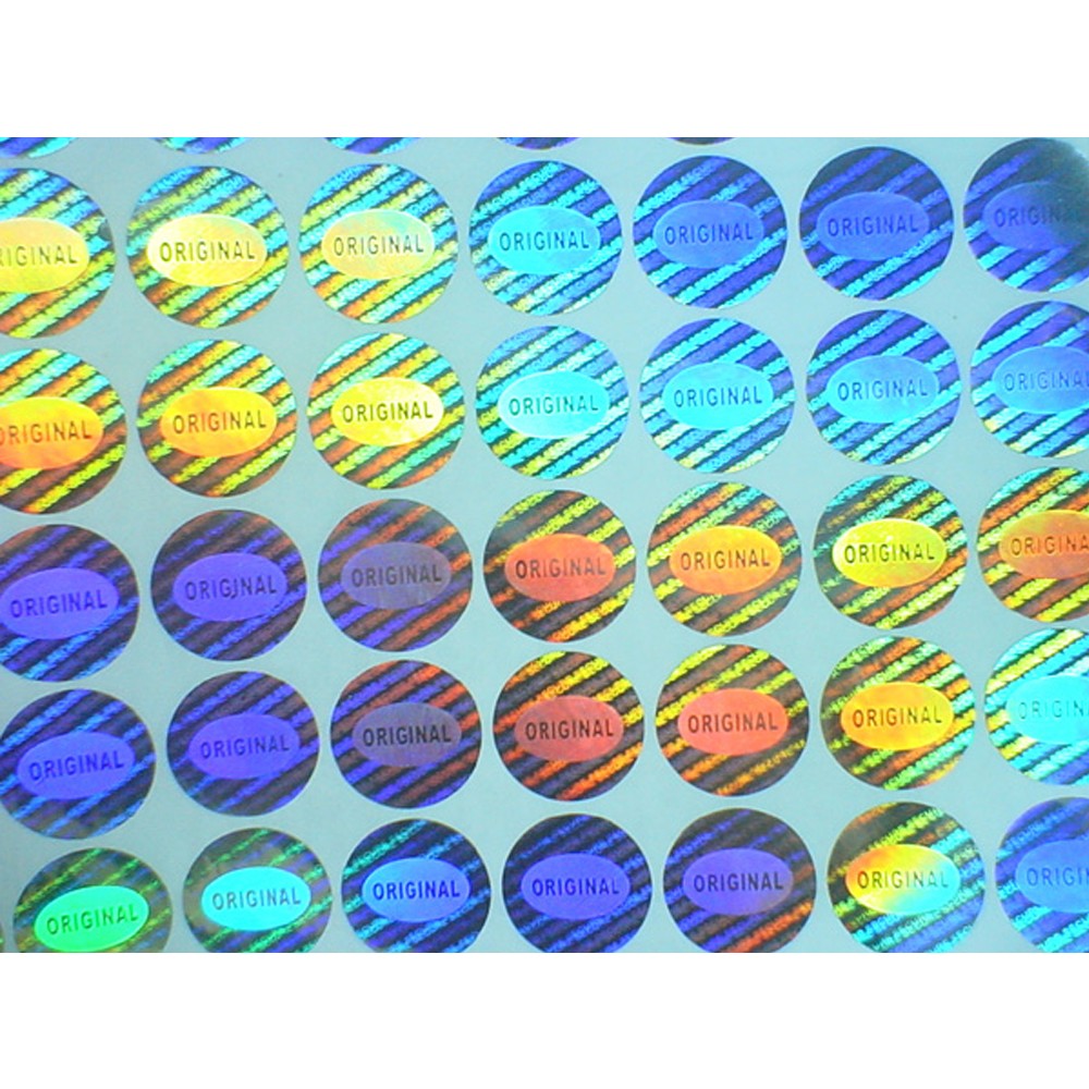 Self Adhesive Laser Holographic Security Labels for Glass Bottle