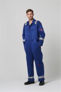 China 99% Cotton Lightweight Fire Retardant Overalls , 350gsm Welding Protective Clothing wholesale