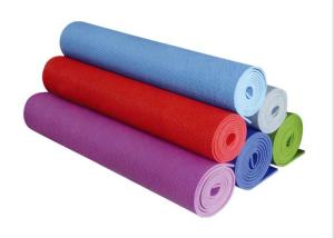 China Anti Slip Home Yoga Mat / Fitness Exercise Mat Thickness Optional For Ladies Exercise wholesale