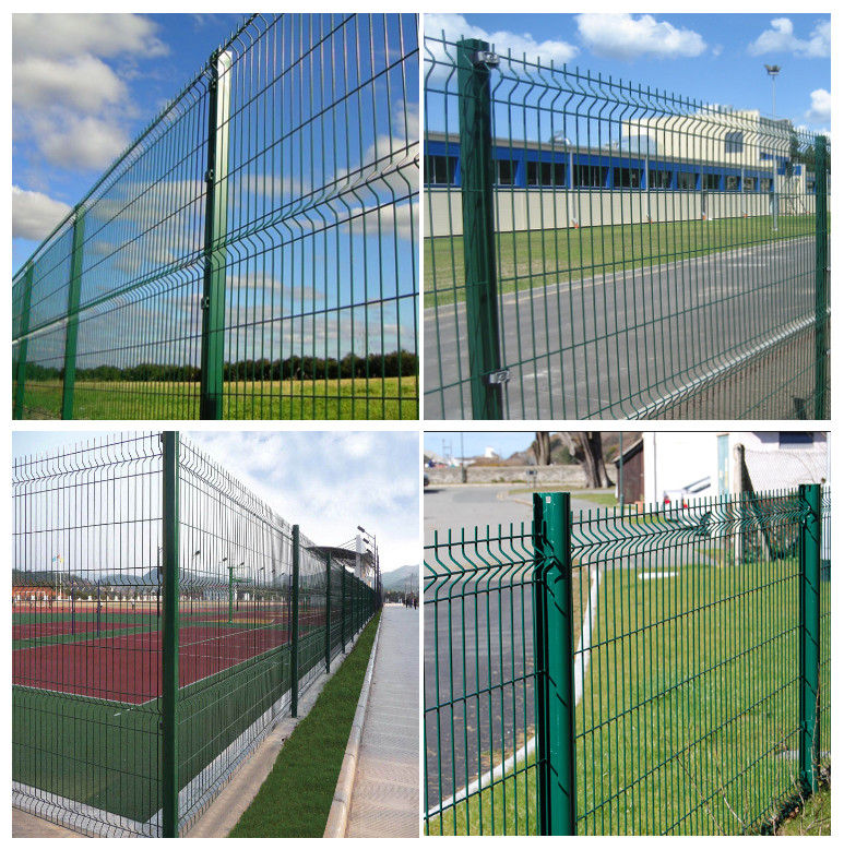 Galvanized Steel 3D Garden Fence Curvy Welded Fence Anti Corrosion