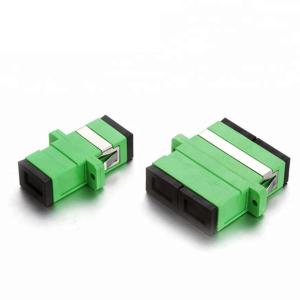 China SC UPC SM SX Duplex Fiber Optic Accessories Optical Fiber Coupler With Flange wholesale