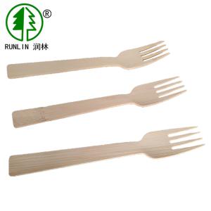 China Kitchen Disposable Biodegradable Bamboo Utensils Fork And Spoon Set 170mm wholesale