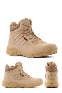 China Police Military Men'S Combat Tactical Boots Rubber Outsole With Side Zipper wholesale