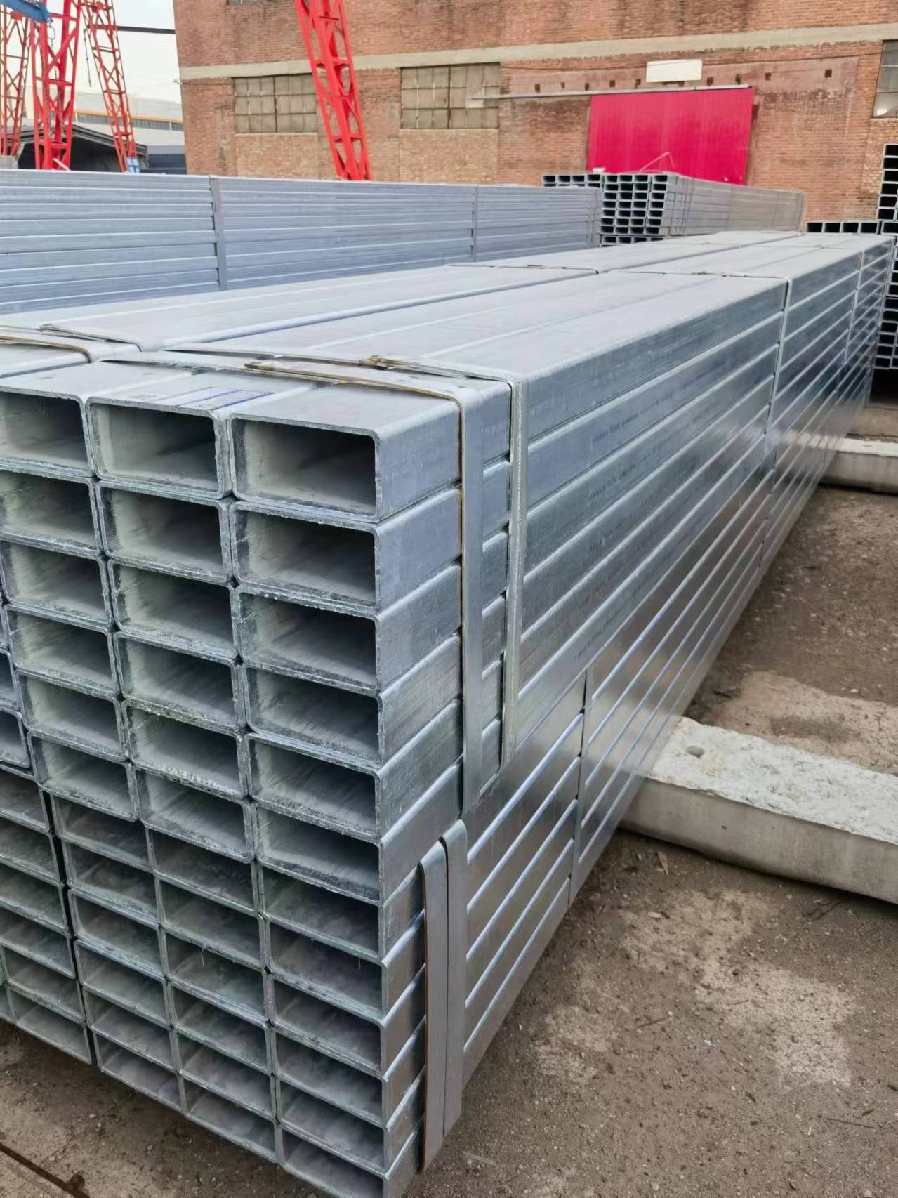 Customized Cupboard Construction Galvanized Steel Square Tube with 3mm Thickness