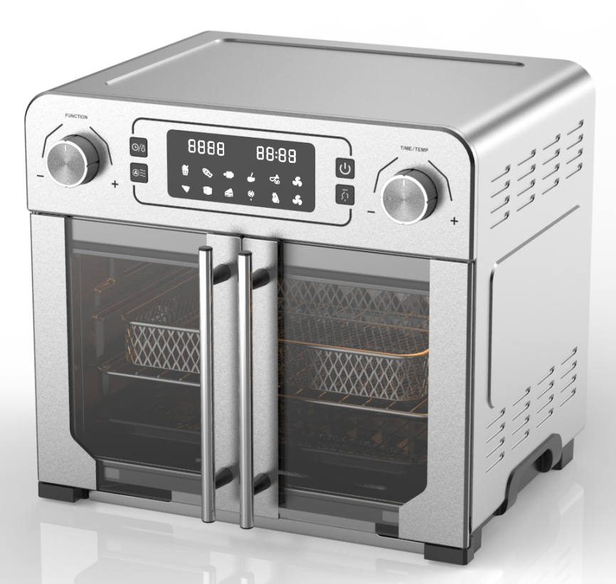 Electric Pizza Oven Roast Bake Grill Dehydrate Stainless Steel 15L Airfryer