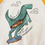 Custom thick children's 100% cotton pullover cartoon shirt toddler long-sleeved