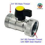 Metal Softrain Water Lance Hose Wand W/ Brass Ball Valve