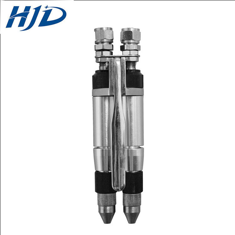 POM Aluminium Alloy Silicone Dispensing Valve 2 Parts Output Liquid Dispenser Valve
