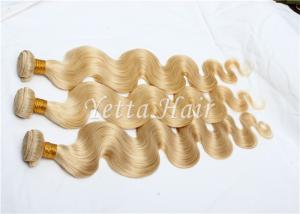 China Great Length Bleach Blonde Virgin Human Hair Extensions No Terrible Smell wholesale
